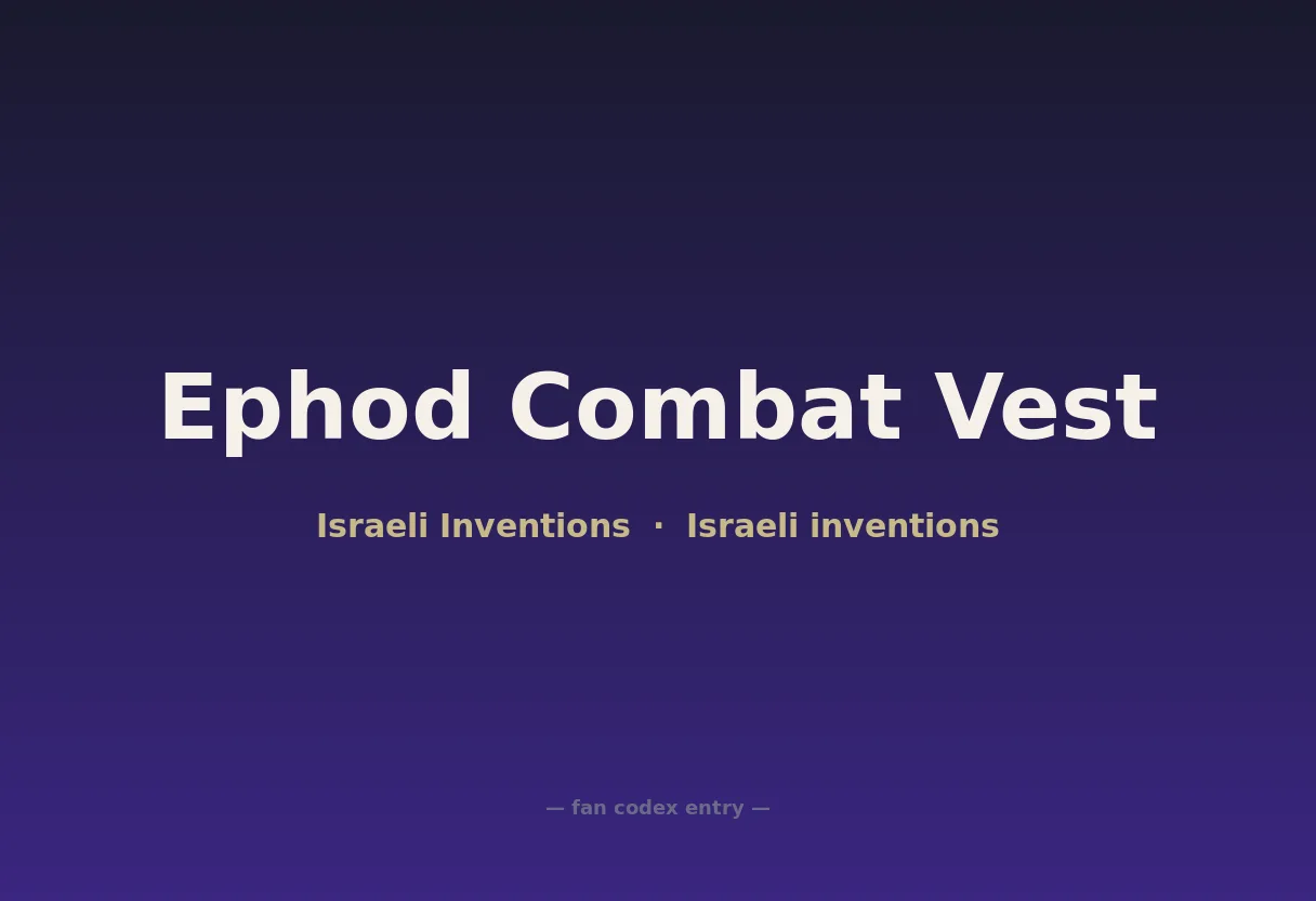 Ephod Combat Vest