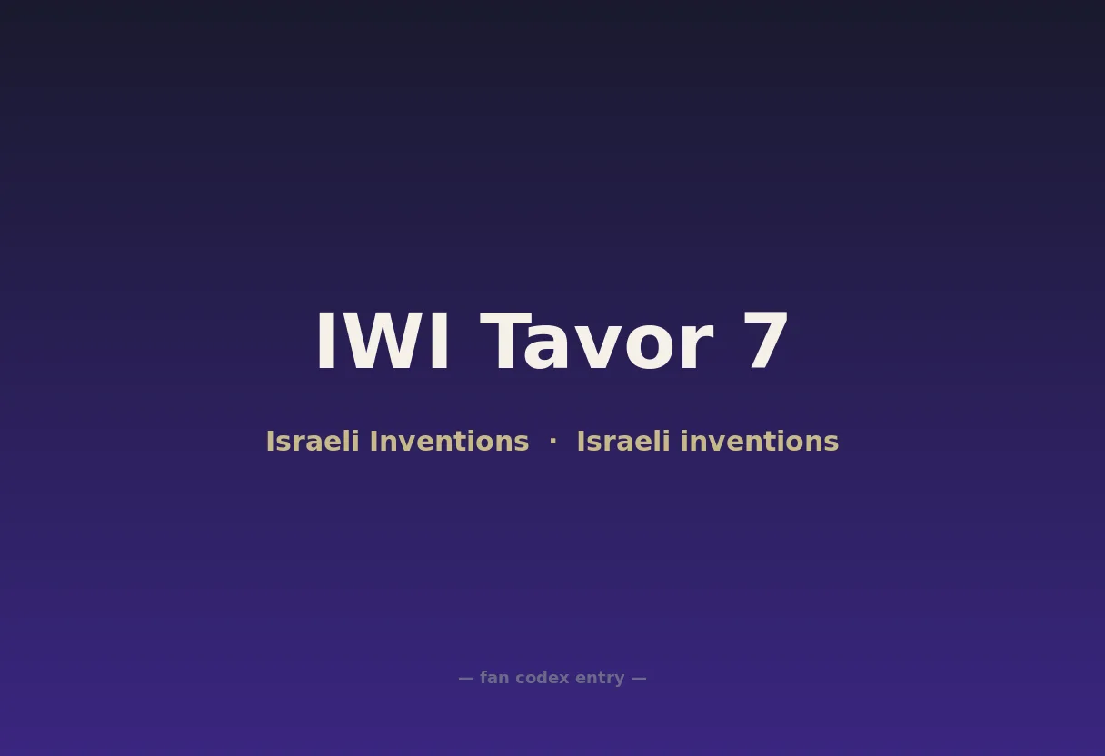 IWI Tavor 7